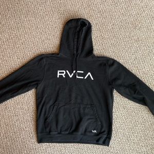 Black RVCA hoodie, size L